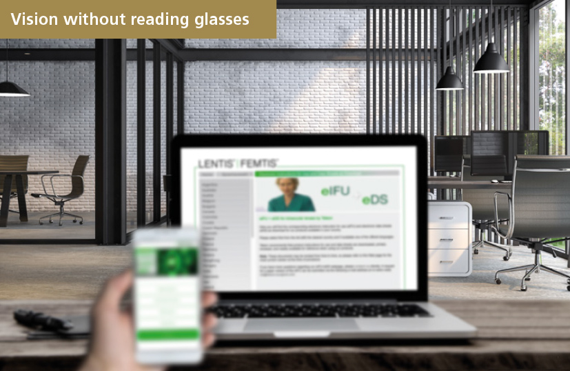 Vision without reading glasses
