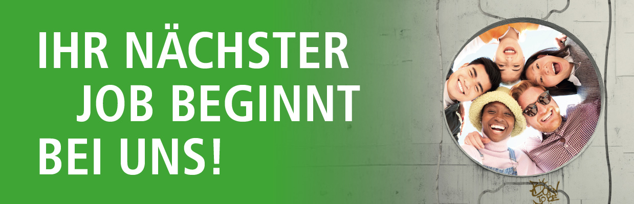 Banner Dein nächster Job startet bei uns DE
