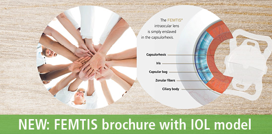 NEWS Teaser FEMTIS Broschüre mit IOL-Modell EN